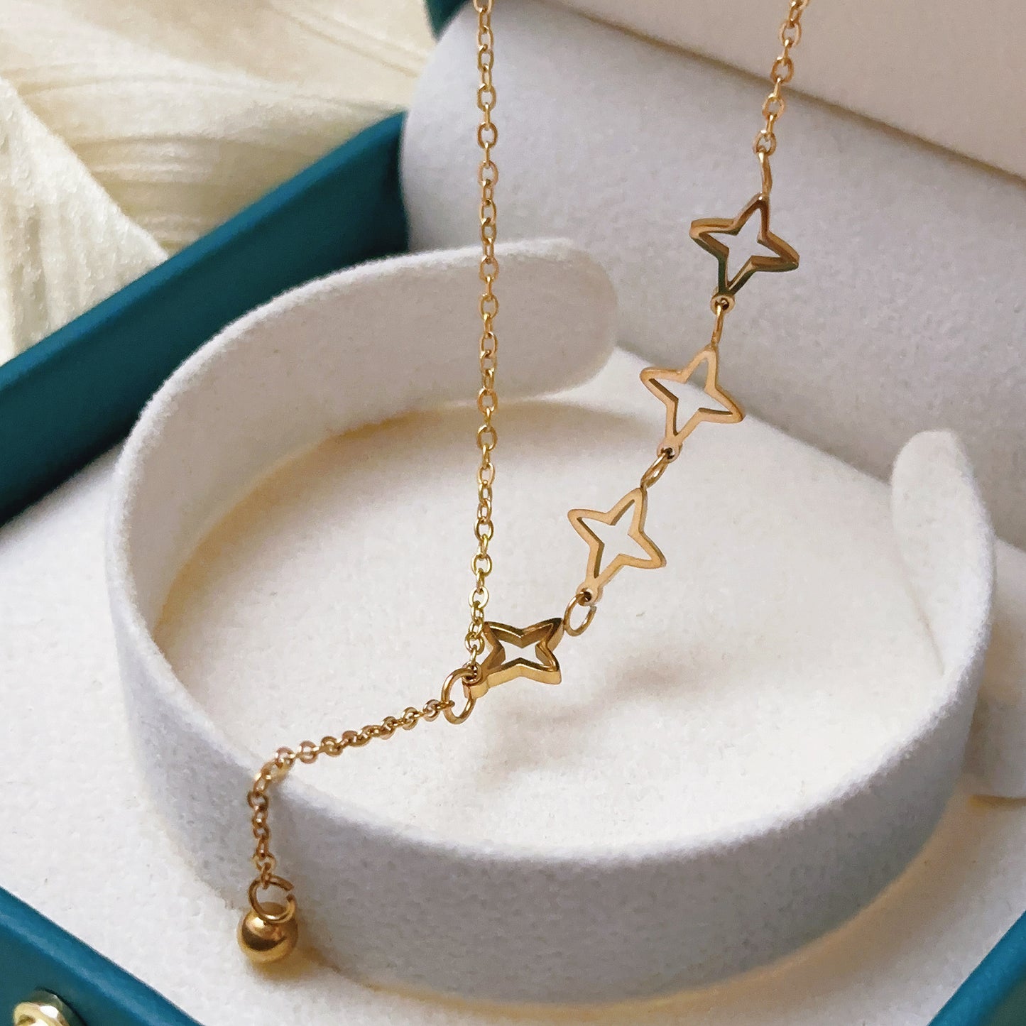 Women's Steel Colorfast For Trendy Tassel Clavicle Chain Necklaces