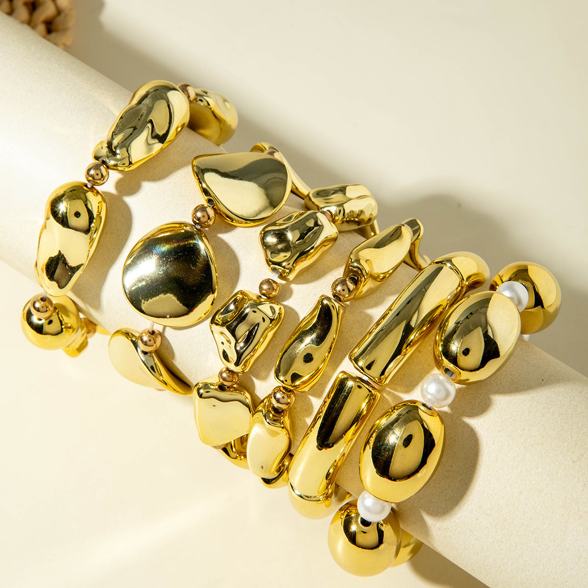 Popular Durable Line Geometric Exaggerated Open-ended Bracelets