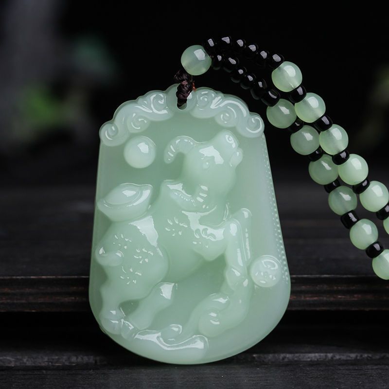Jade Bamboo Graceful Fashionable Personalized Clothing Necklaces