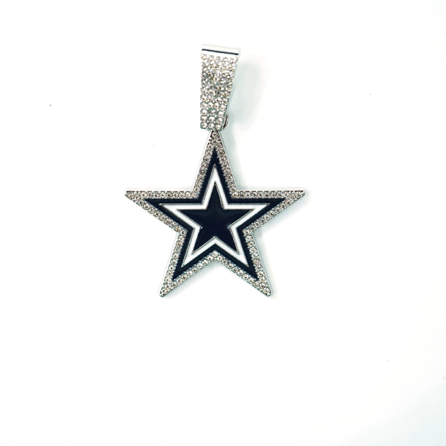Blue Dripping Dallas Cowboy Rugby Team Pendants