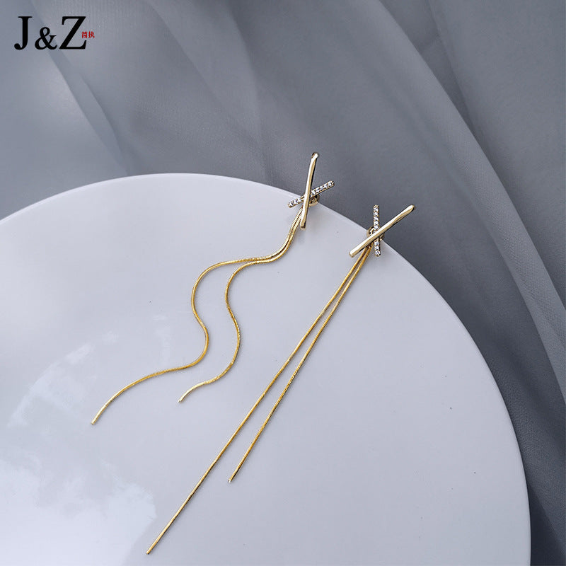 Women's Personality Long Fringe Design Sense Fairy Earrings