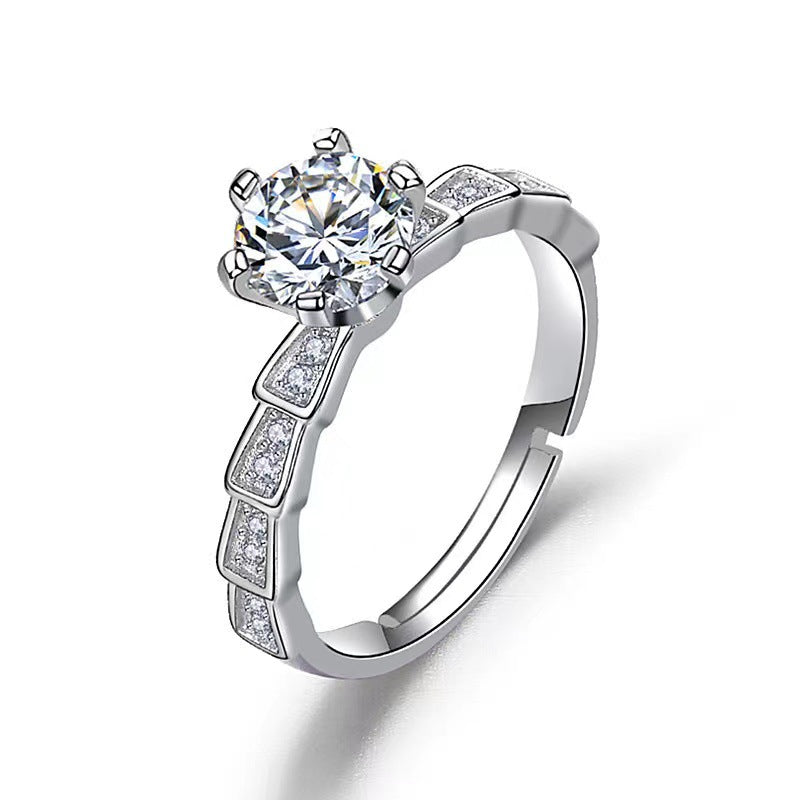 Streaming On Moissanite Female Affordable Luxury Fashion Rings