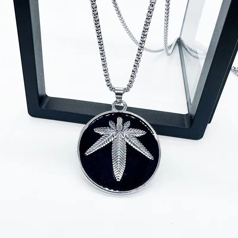 Women's & Men's Round Street Hipster Hip Hop Light Luxury Necklaces