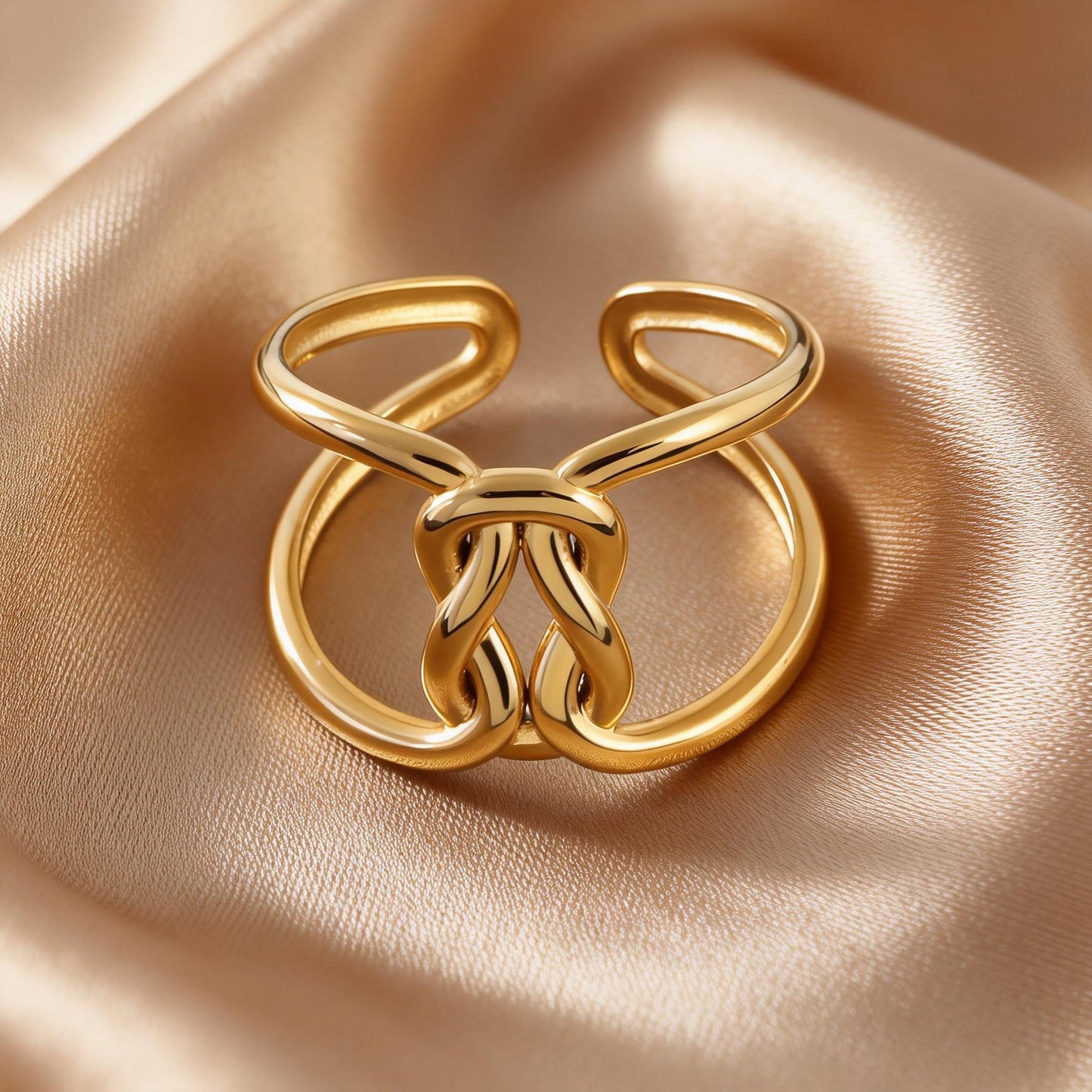 Steel Open-end Niche High-grade Fashion Trend Affordable Luxury Style Ring