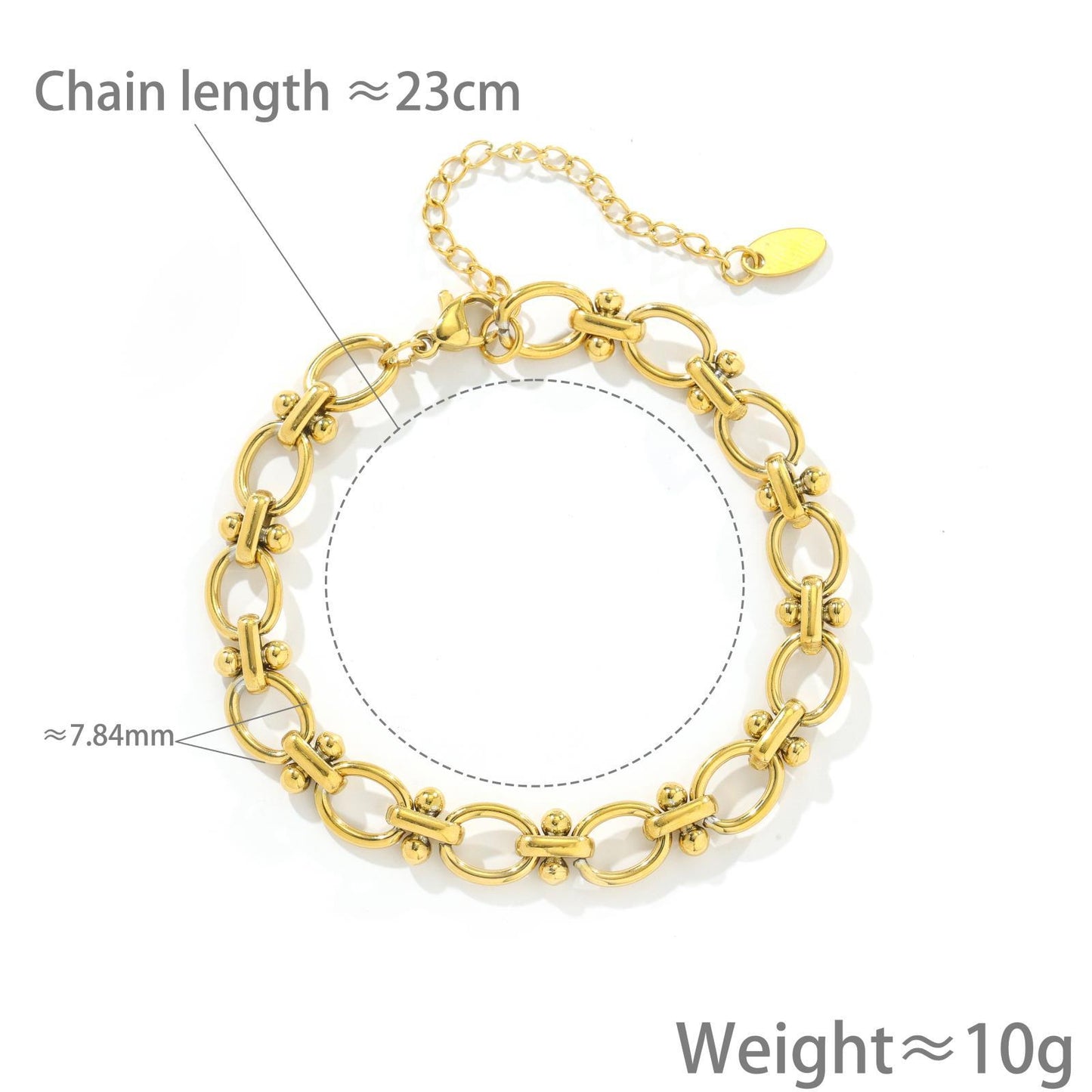 Thick Chain Female Fashion Personality Titanium Steel Bracelet