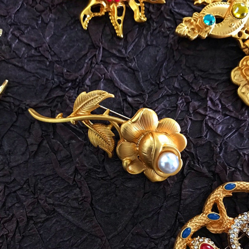 Women's & Men's Style Design Gemstone Brooch Party Dress Jewelry Accessories