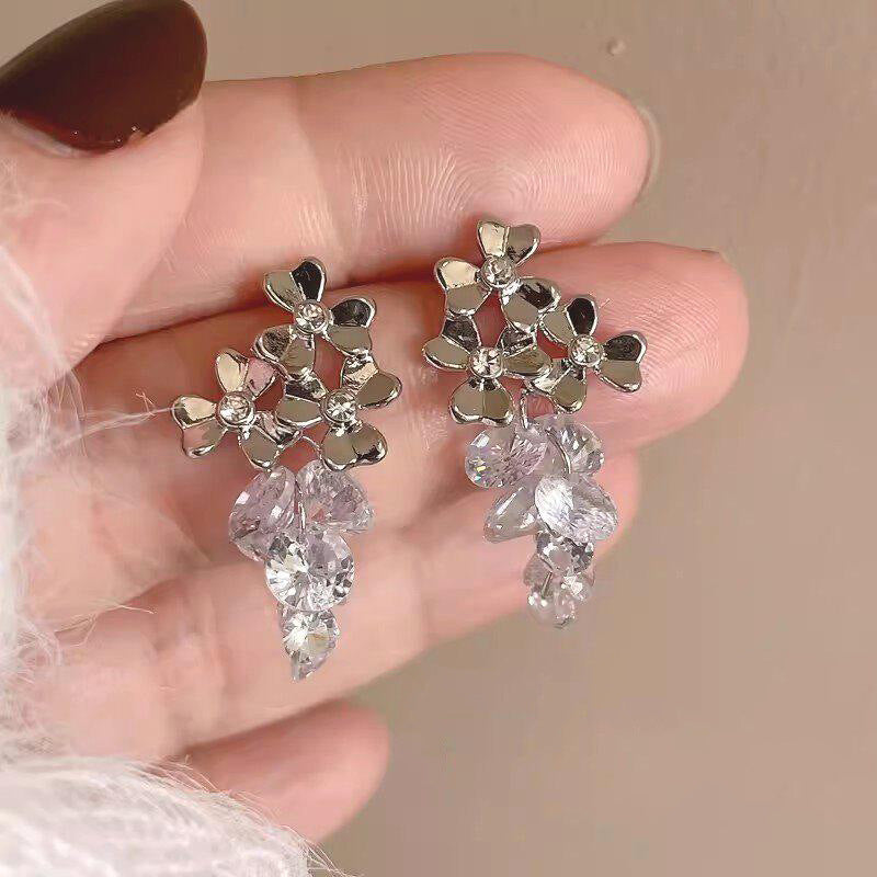 Luxury Fashion Versatile Elegant High-grade Sweet Cool Personality Earrings