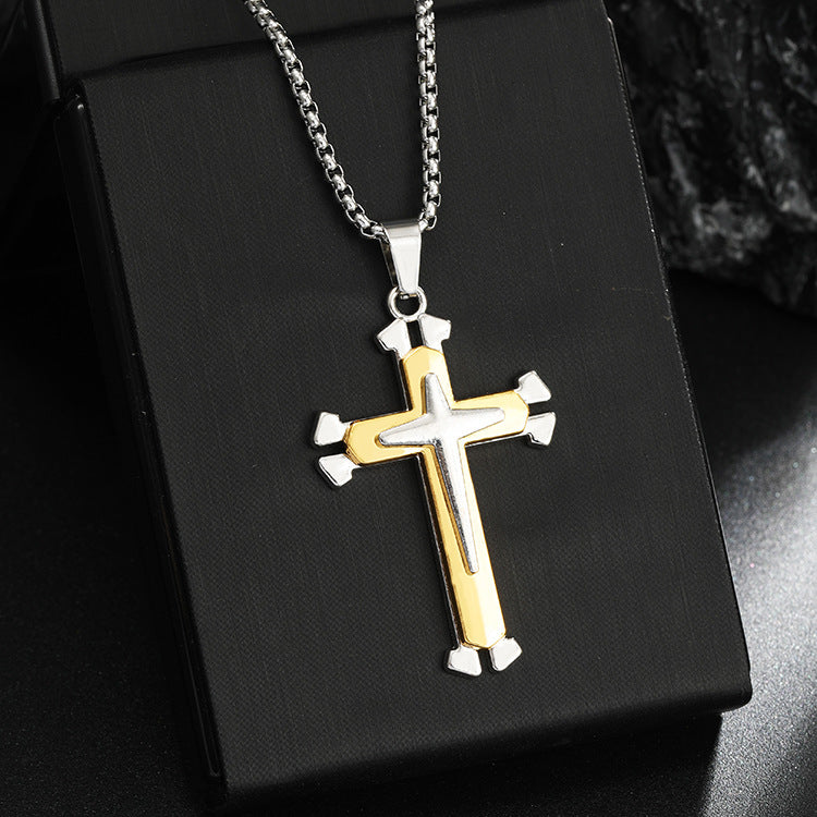 Women's & Men's Simplicity Long Gothic Vintage Stainless Steel Pendants