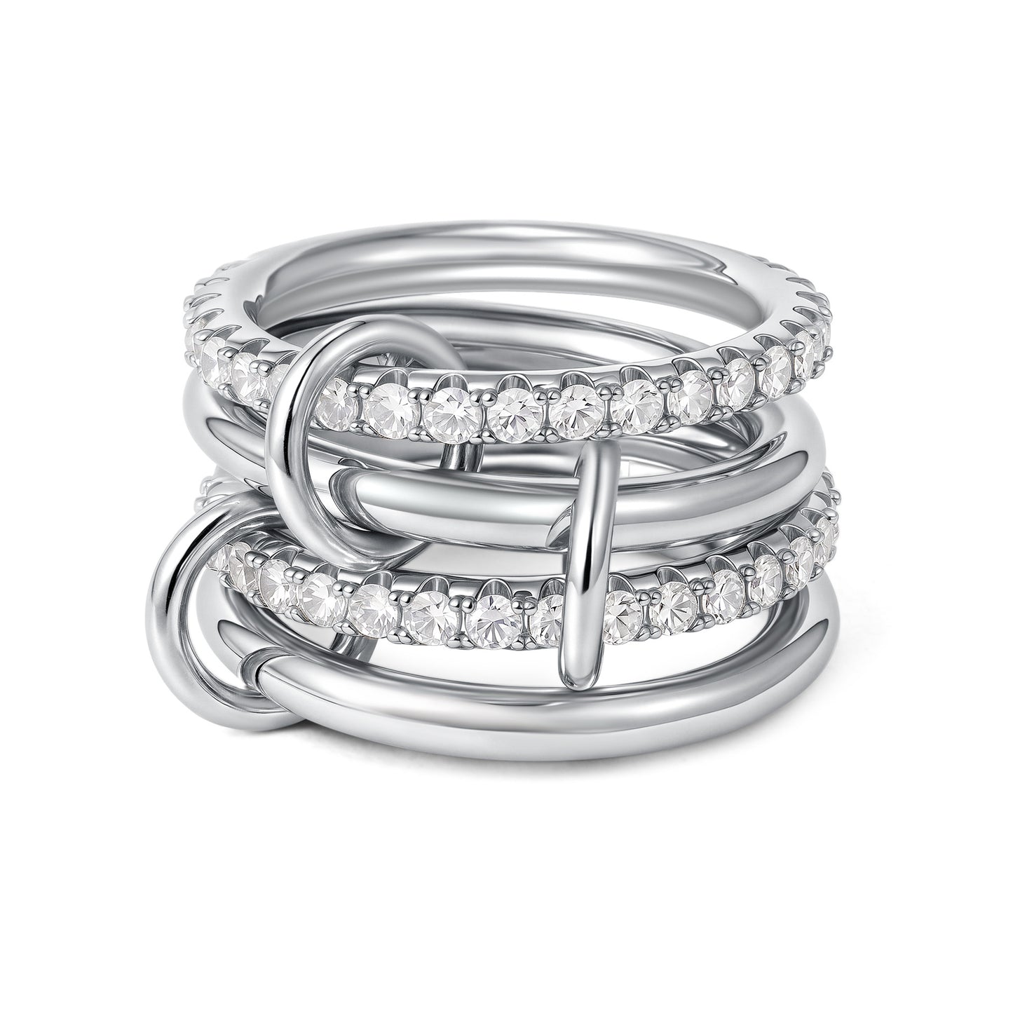 Gold Color Matching Zircon Versatile Creative Rings