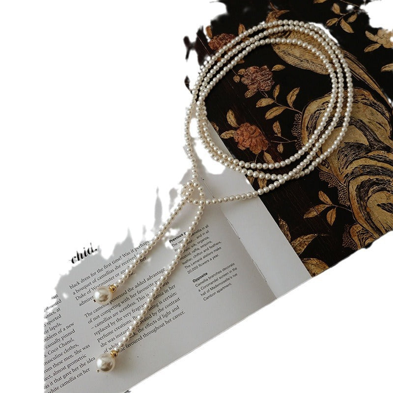 Women's Method Pearl Long Wild Sweater Chain High-grade Light Luxury Necklaces