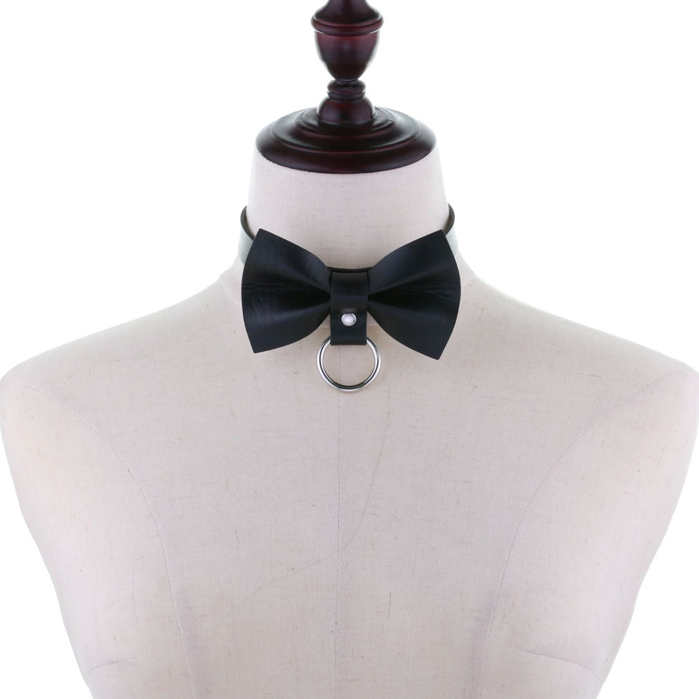 Punk Black Bowknot Neckband Graceful Fashionable Collar