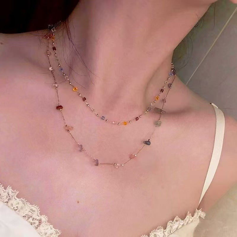 Stone Female Summer Clavicle Chain Simple Fashionable Necklaces