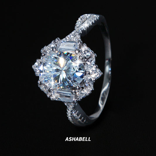 2 Karat Moissanite Proposal Luxury High-grade Rings