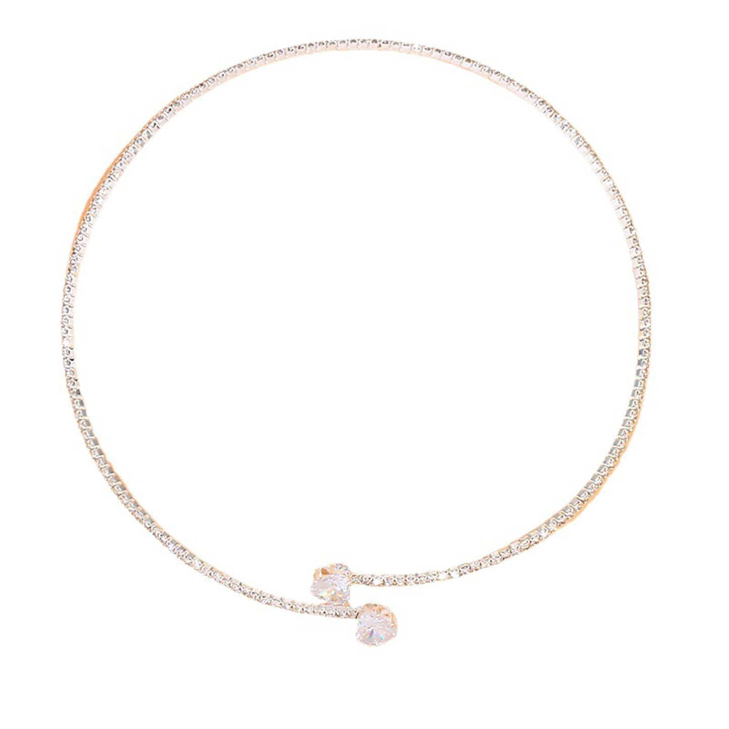 Women's Heart-shaped Zircon Popular Light Luxury Rhinestone Necklaces