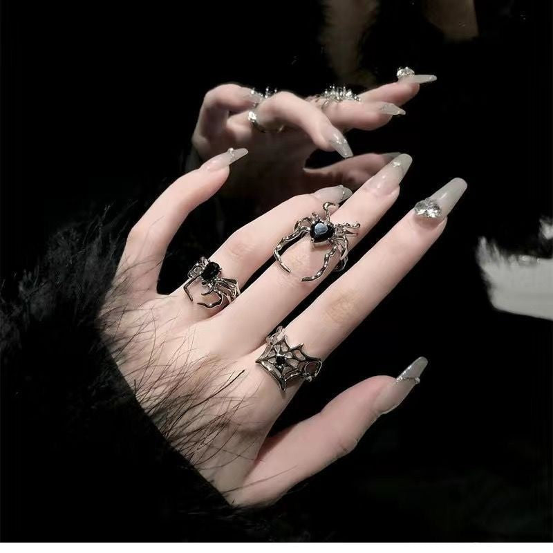 Style Female Niche Design Combination Sweet Cool Rings
