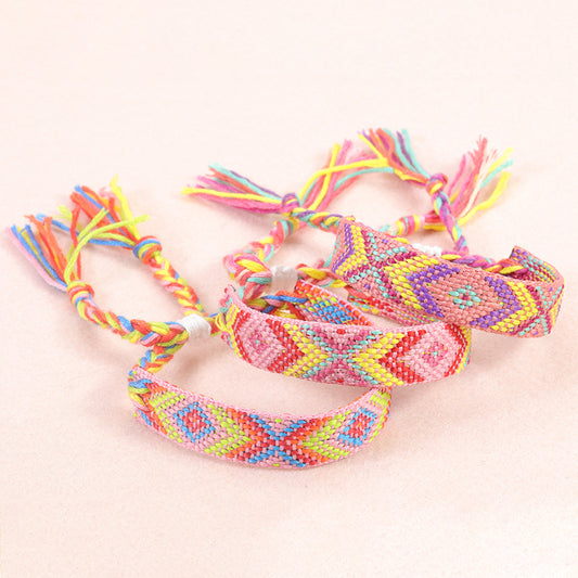 Nepal Ethnic Style Woven Wrist Strap Bracelets