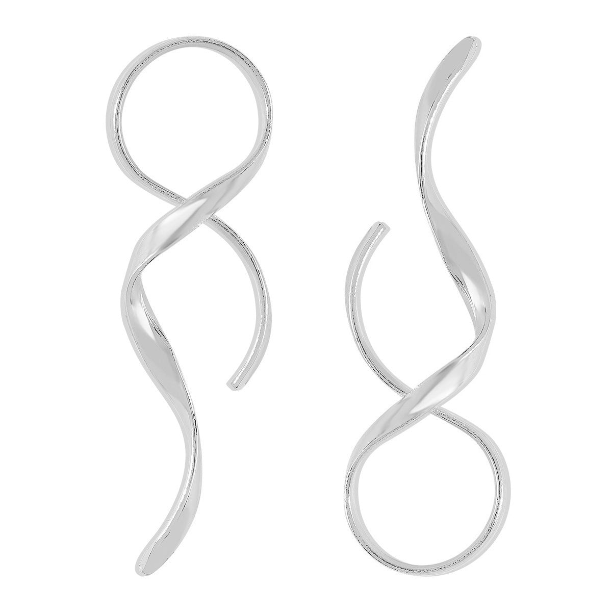 Women's Lines Metallic Asymmetric Geometric Ear Fashion Rings