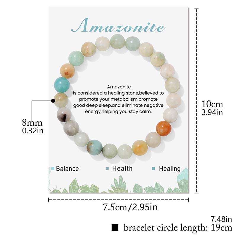 Elastic String Natural Stone Crystal Agate Bracelets