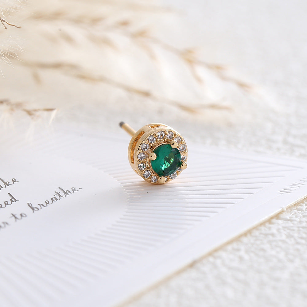 Zircon Imitation Pearl High Sense Simple Stylish Earrings