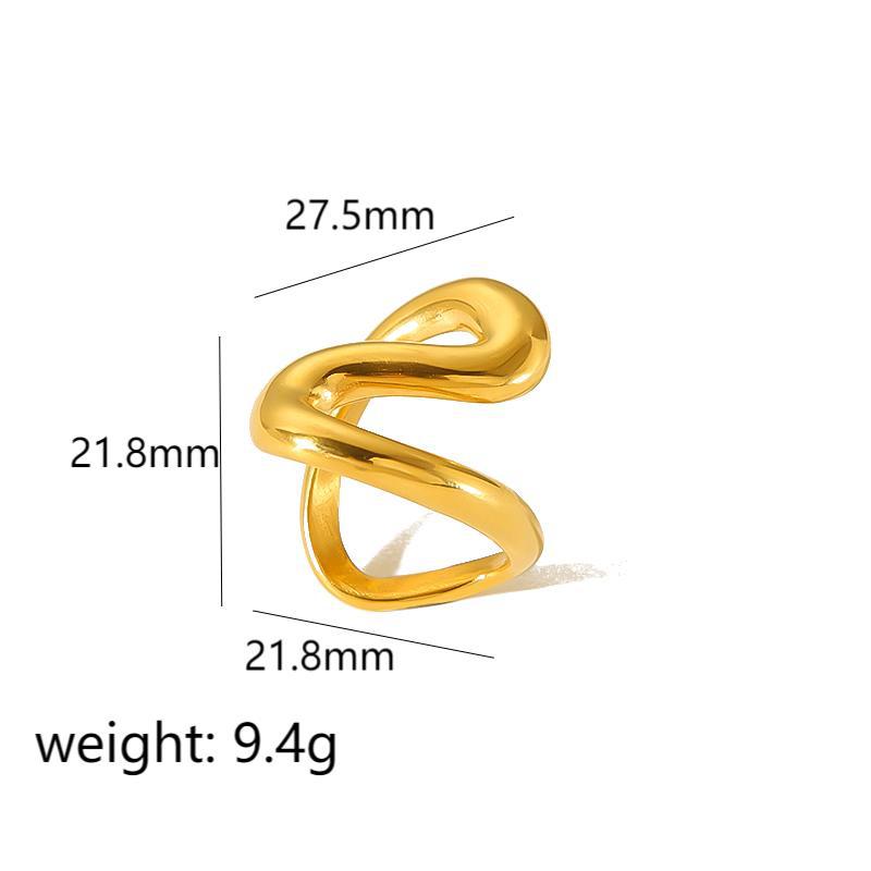 Women's Snake-shaped Titanium Steel Light Luxury High-grade Rings