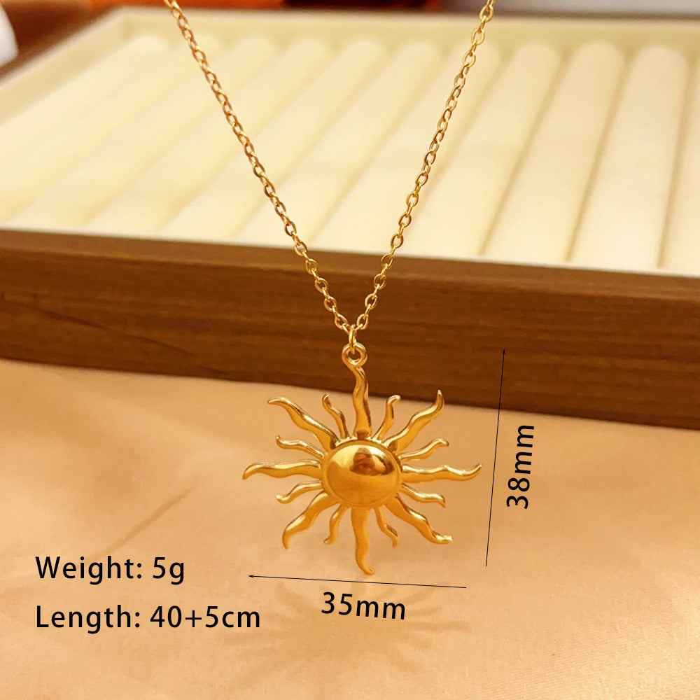 Design Simple Sunflower Clavicle Chain Female Necklace