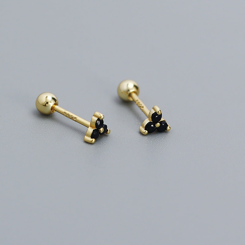 Clover Sier Colors Thread Ear Bone Earrings