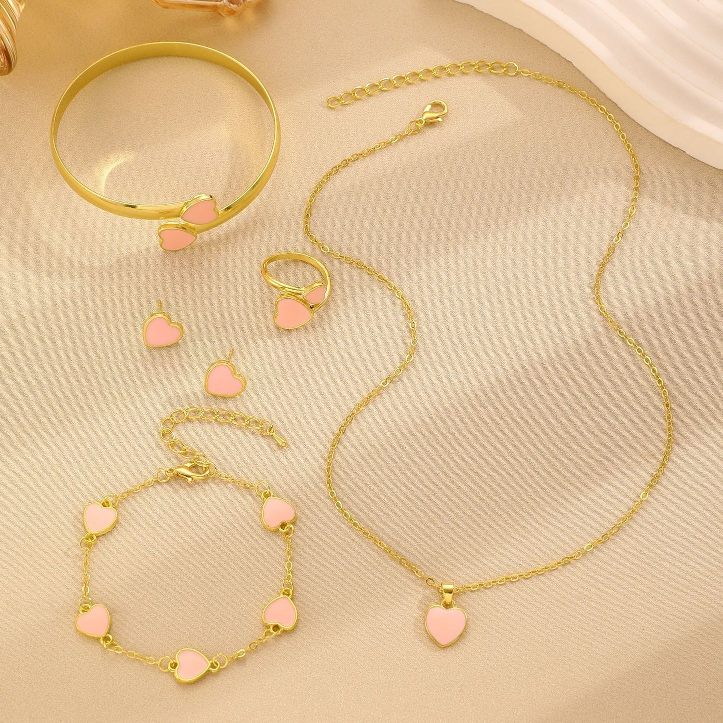 Lucky Flower Parthenocissus Grass Ear Female Jewelry Set