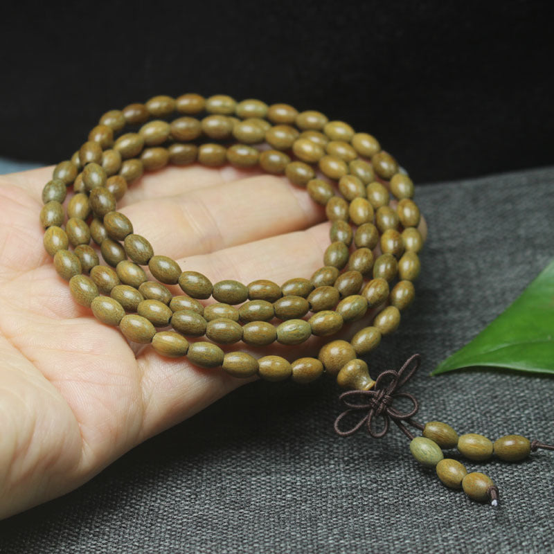 Women's Red Sandalwood Rice Bead For Crafts Bracelets