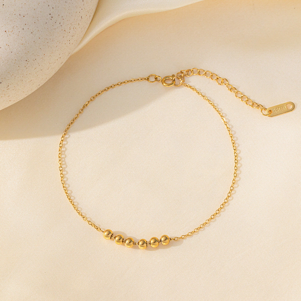 Women's Steel High-grade Gold Does Not Fade Anklets