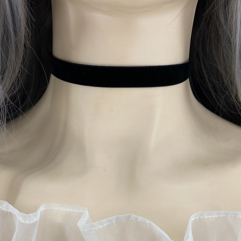 Women's Gothic For Simple Clavicle Chain Black Collar