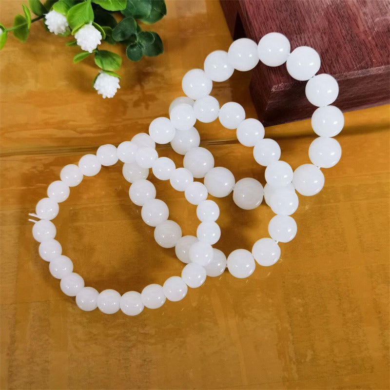 Women's Imitation Sweat White Jade Suit For Beads Necklaces