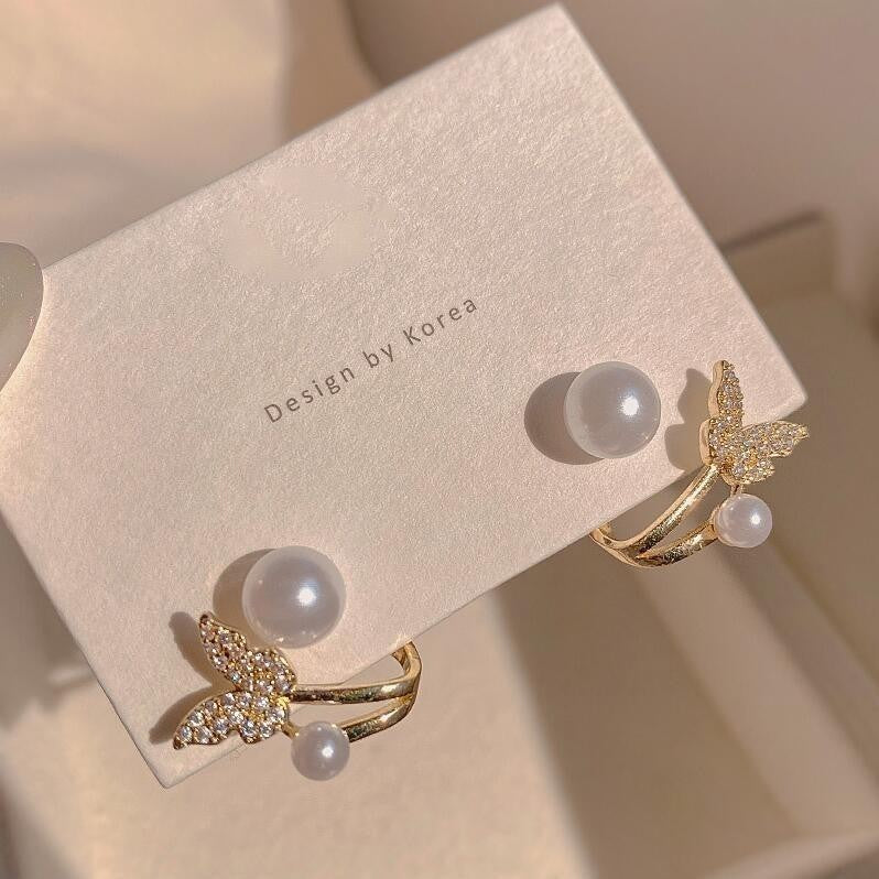Women's Bone Niche Clips Light Luxury Elegant Stud Earrings