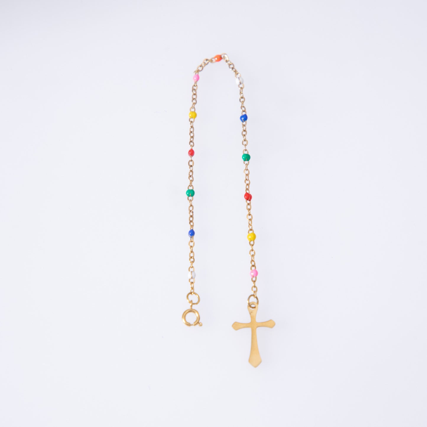 Titanium Steel Female Gold Plating Religious Style Stainless Anklets