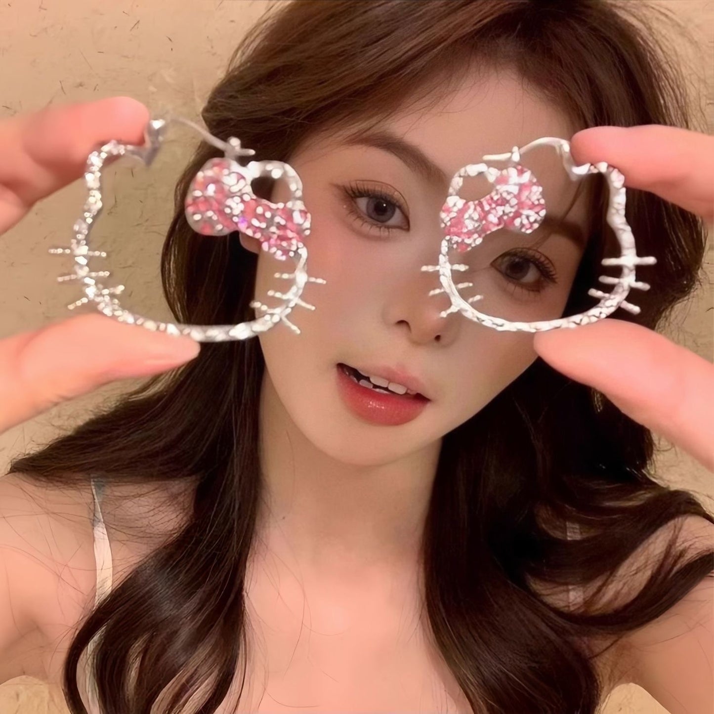 Style Hot Simple Eardrop Round Face Earrings