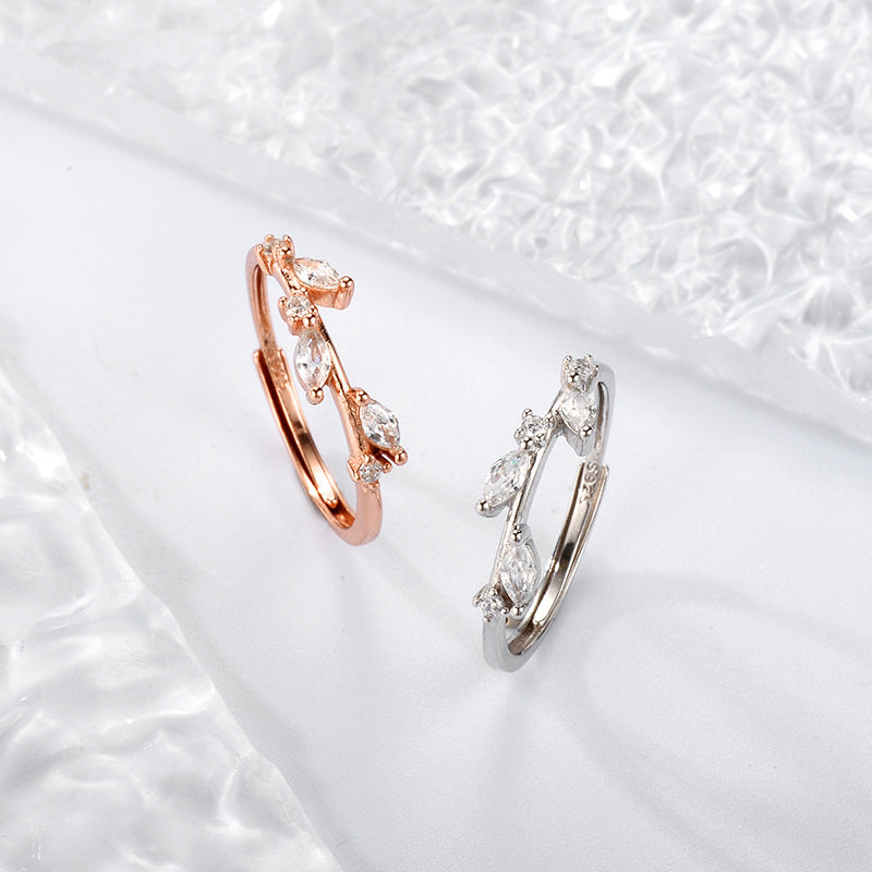 Sterling Sier Niche Design Female Versatile Rings