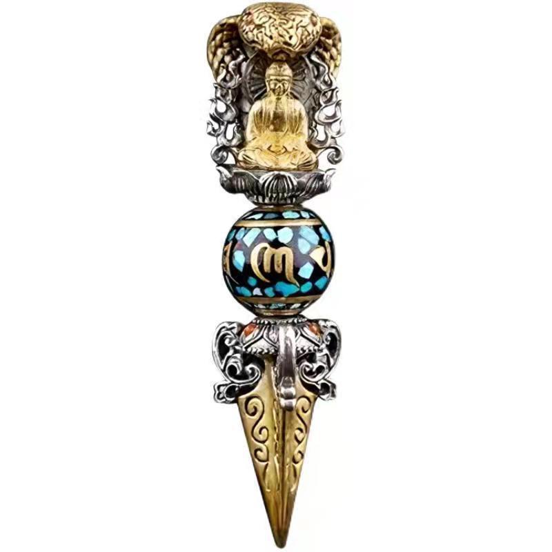 Shakyamuni Vajra Rotatable Six Words Proverbs Buddha Monster Pendants