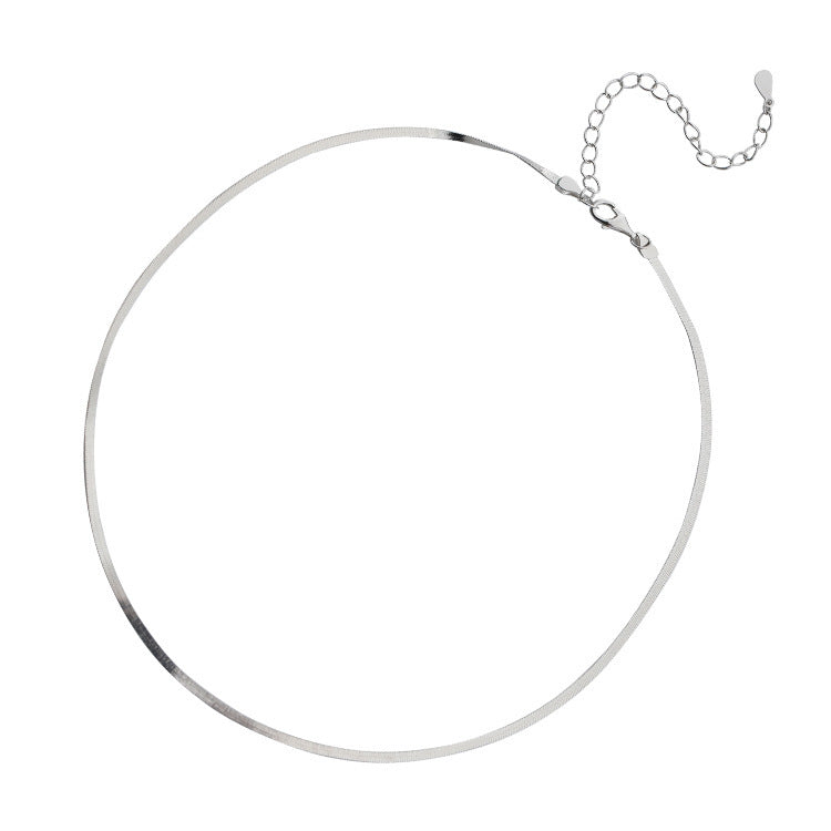 Cold Style Female Clavicle Chain Short Niche Design Snake Necklaces