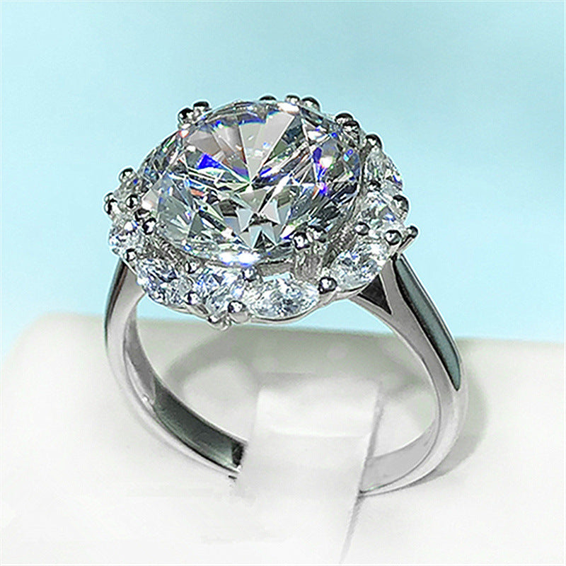 Diamond Horse Eye Zircon Big Luxury Rings