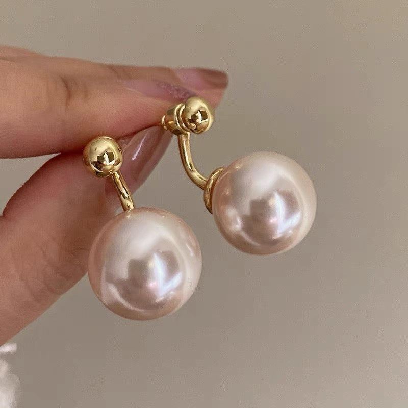 Women's Style Vintage Pearl Geometric Exaggerated Fashion Ear Special Earrings