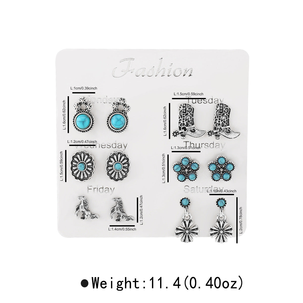 Heart Water Drops Geometric Pairs Earings Stud Earrings