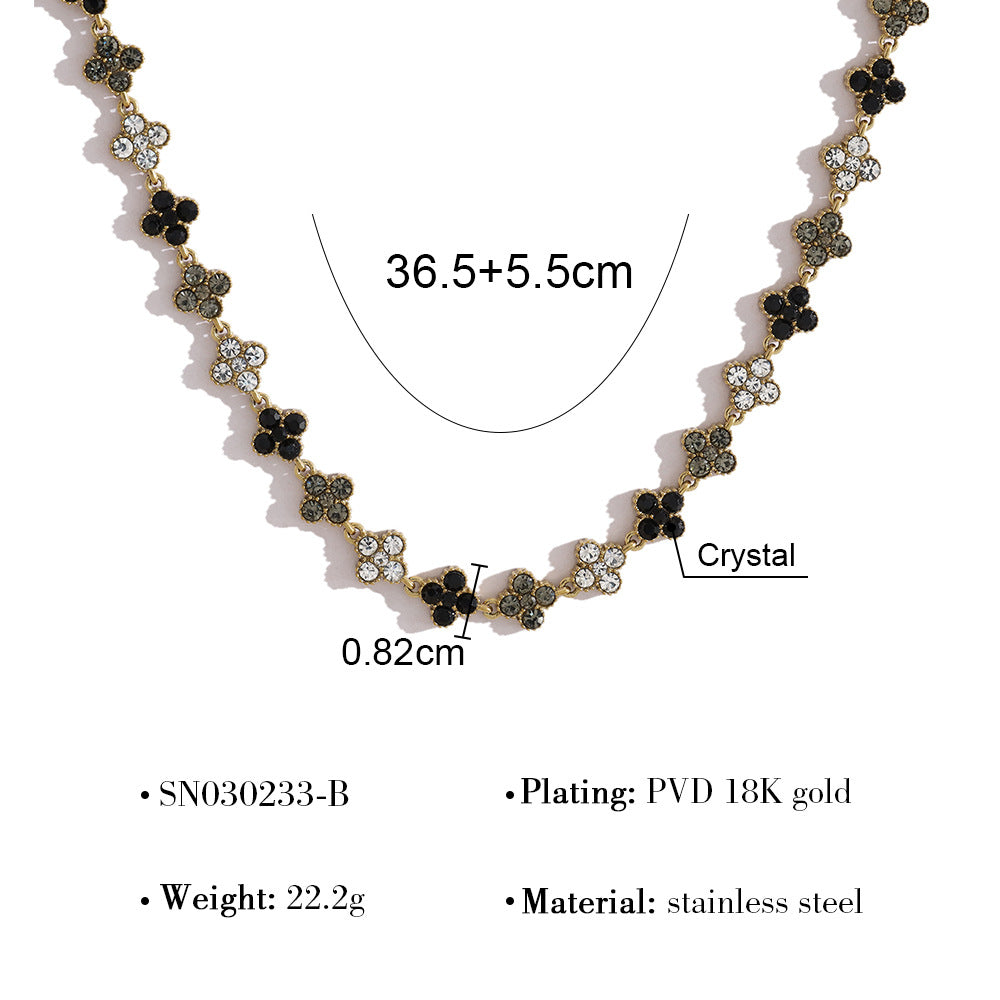 Women's Clover Exquisite Luxury Light High-grade Stainless Steel Necklace