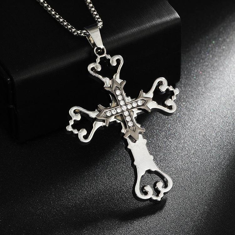 Women's & Men's Simplicity Long Gothic Vintage Stainless Steel Pendants