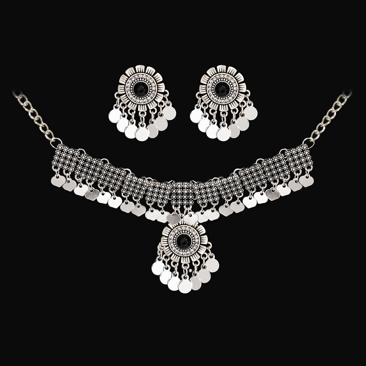 Women's Suite Retro Court French Pearl Water Jewelry Set