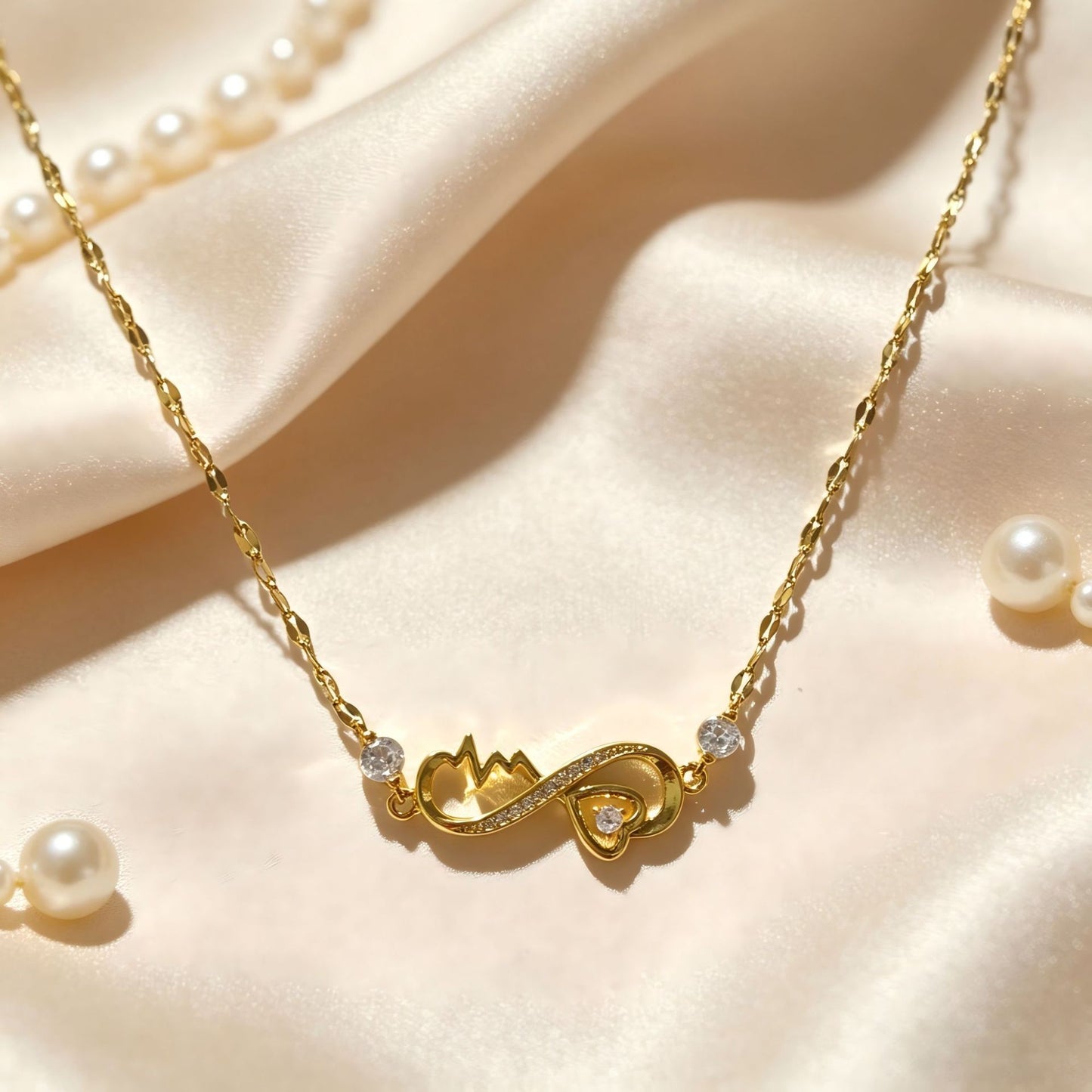 Clavicle Chain Adjustable Fashion Personality Commuter Copper Zircon Jewelry Set