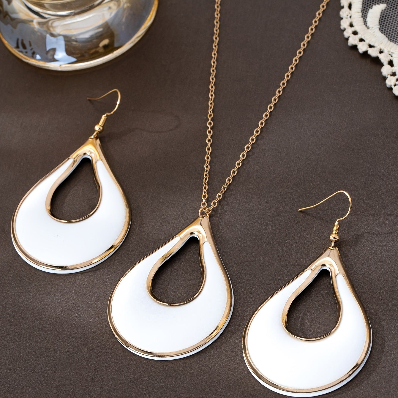 Eardrops Simple Temperament Female Creative Water Jewelry Set