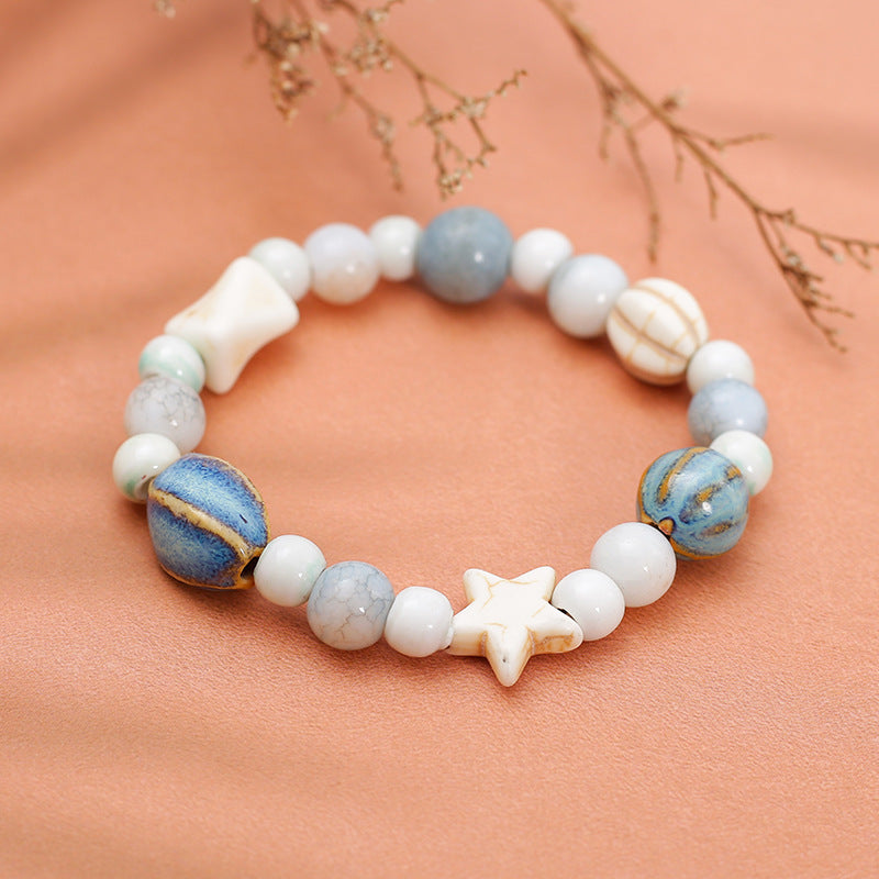 Stall Handmade Ceramic Pure Desire Wind Bracelet