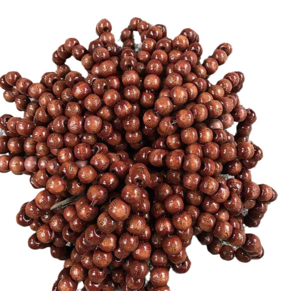 Buddha Character Wooden Beads Pattern With Fragrance Hand Bracelet