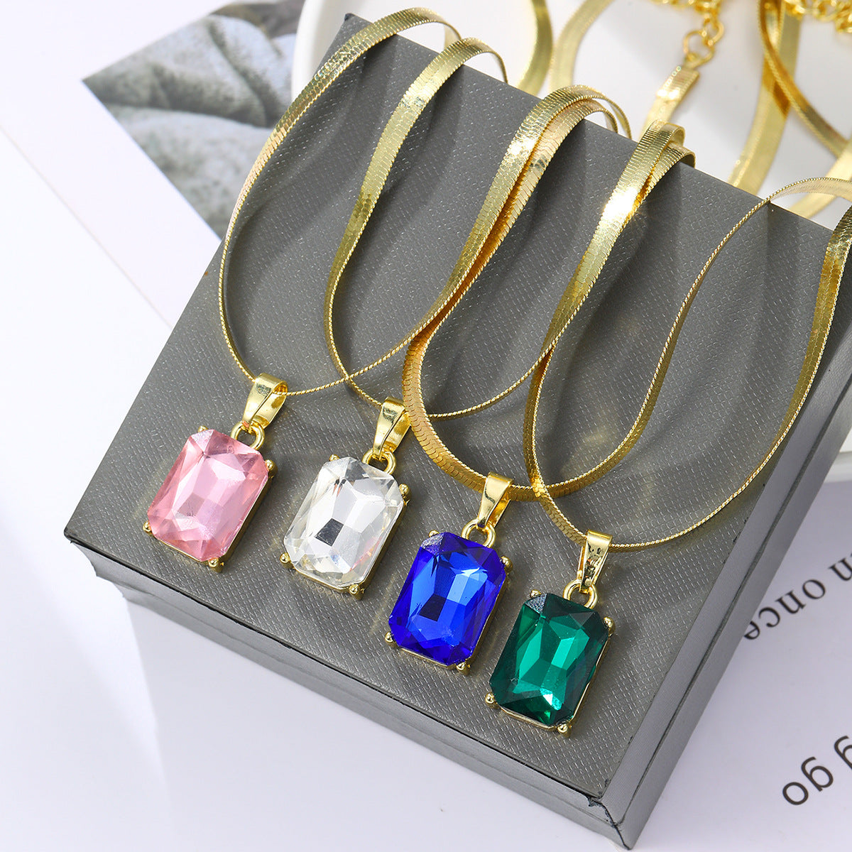 Women's Light Luxury Minority Snake Bones Chain Double Layer Twin Necklace