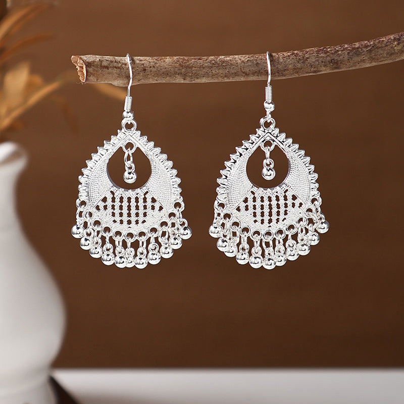 Women's Ethnic Style Imitation Miao Sier Colorful Earrings