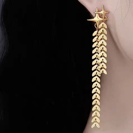 High-grade Temperament Wheat Tassel Fashionable Unique Rings